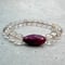 【デザインブレスレット】ガウリシャンカール産スモーキー×天然ルビーデザインブレスレット/GauriShankar Smoky×Ruby Design Bracelet