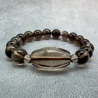 【デザインブレスレット】ガウリシャンカール産天然ヒマラヤスモーキークォーツ/Gaurishankar SmokyQuartz Design Bracelet