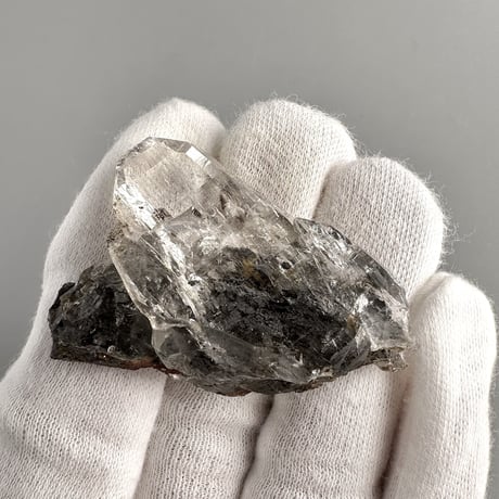 【ガネッシュヒマール産】マイカイン天然ヒマラヤ水晶 ミニポイント/Ganesh Himal Limonite in Himalayan Quartz Mini Point