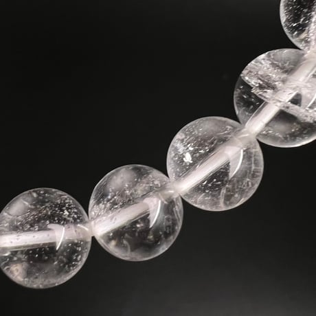 【アンナプルナ産】"手磨き加工"天然ヒマラヤ水晶ブレスレット①10mm内径17cm/Annapurna Himalayan Quartz  Bracelet