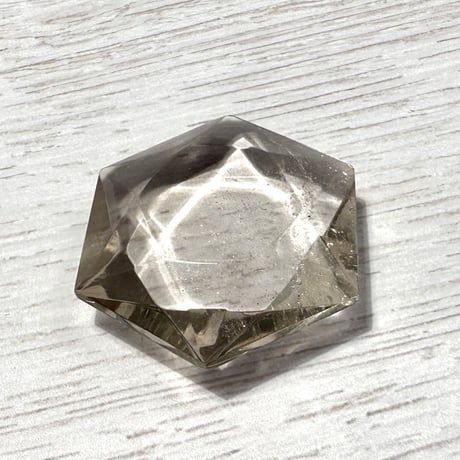 ガウリシャンカール産ヒマラヤスモーキークォーツ"ヘキサゴン六芒星" ルース2️⃣/Gaurishankar Himalayan Smoky Quartz
