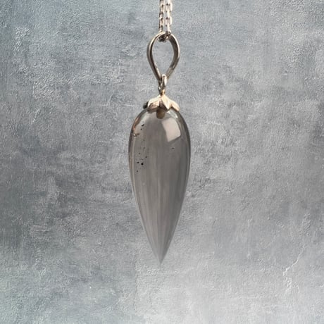 【ガウリシャンカール産】天然ヒマラヤスモーキークォーツ"手磨き加工"ペンダント/ペンデュラム/Gauri Shankar Himalayan Smoky Quartz pendant Pendulum