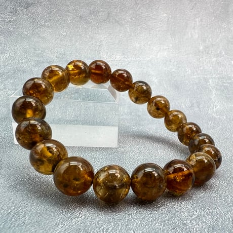 ネパール産🇳🇵ハニートルマリンブレスレット10mm内径15/Nepal Honey Tourmaline Bracelet