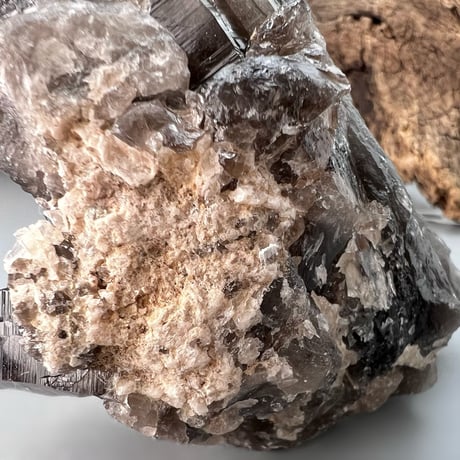 ガウリシャンカール産天然ヒマラヤ水晶クラスター/GauriShankar Himalayan Smoky Quartz Cluster
