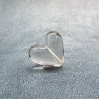 【ガウリシャンカール産】天然ヒマラヤスモーキークォーツ"手磨き加工"ハート型ビーズ②/Gaurishankar Himalayan Smoky Quartz Heart Beads