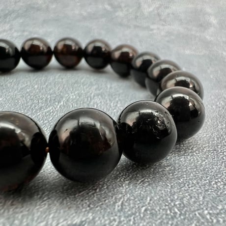ネパール産🇳🇵ヒマラヤドラバイトトルマリン ブレスレット10mm内径15.5/Nepal Himalayan dravite tourmaline Bracelet