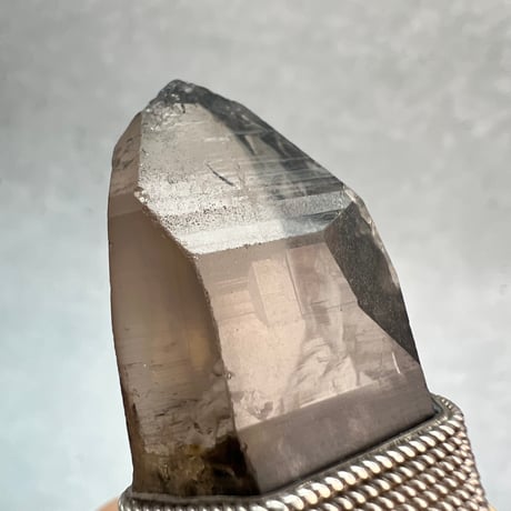 【ガウリシャンカール産】天然ヒマラヤスモーキークォーツ シルバー925ペンダントトップ/GauriShankar Himalayan Smoky Quartz S/V925Pendant Top