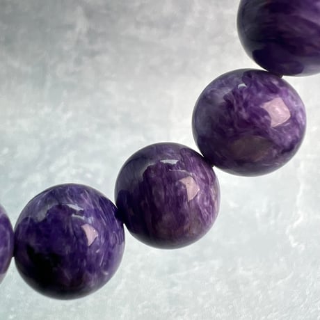 チャロアイトブレスレット14mm内径17cm/Charoite Bracelet