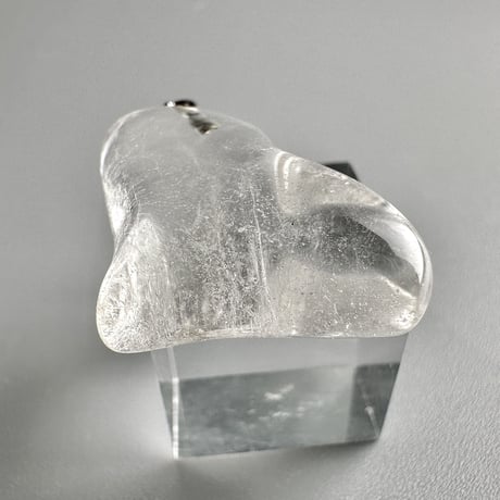 【ガネッシュヒマール産】天然ヒマラヤ水晶ハート型ペンダントトップ/GaneshHimal Himalayan Quartz Heart Pendant Top
