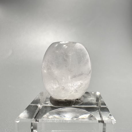 カイラス産"手磨き"天然ヒマラヤ水晶 バレルビーズ⑥ Kailash Himalayan Quartz Barrel beads