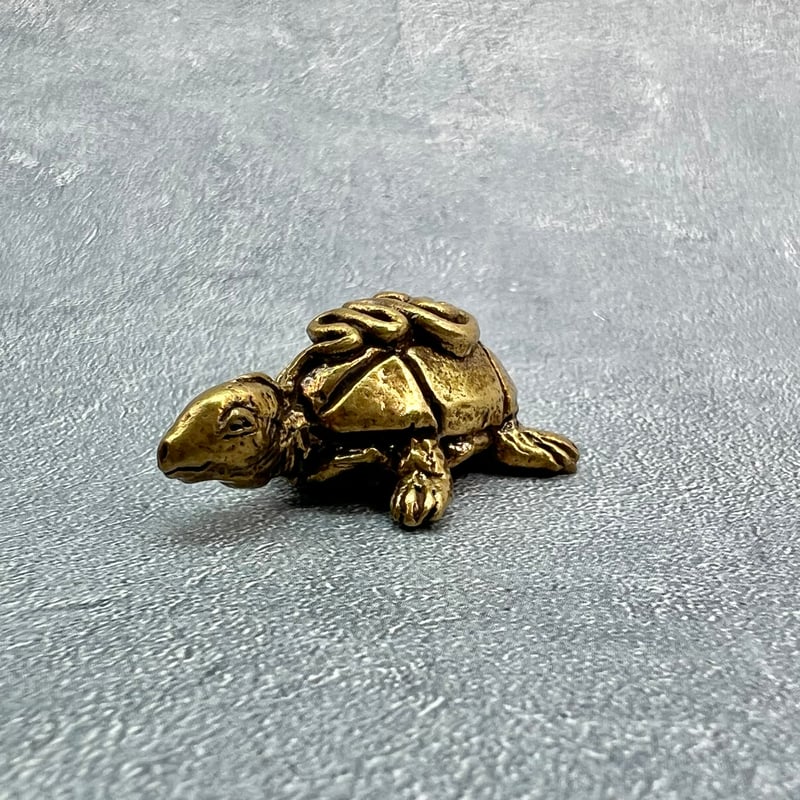 真鍮製ミニ置物B【縁起物】/Brass Mini Statue 