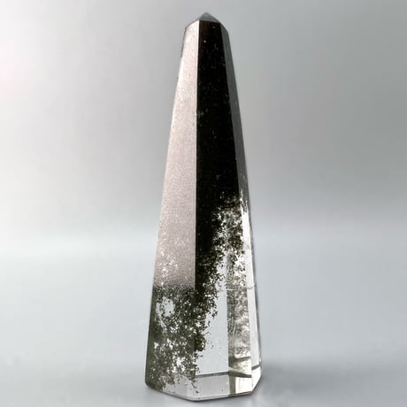 【ガネッシュヒマール産】クローライトイン天然ヒマラヤ水晶ポリッシュポイント/Ganesh Himal Chlorite in Himalayan Quartz Polish Poin