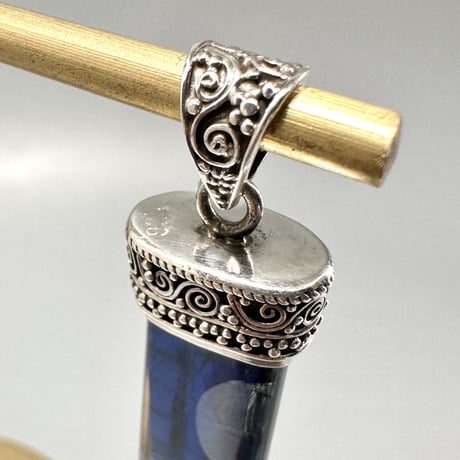 ネパール産ヒマラヤカイヤナイトS/V925ペンダントトップ ⑥ NEPAL Himalayan Kyanite Pendant Top
