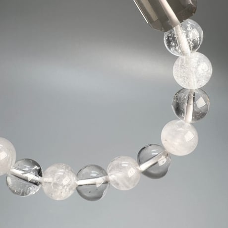 【デザインブレスレット】天然ヒマラヤ水晶デザインブレスレット/Himalayan Quartz Design Bracelet