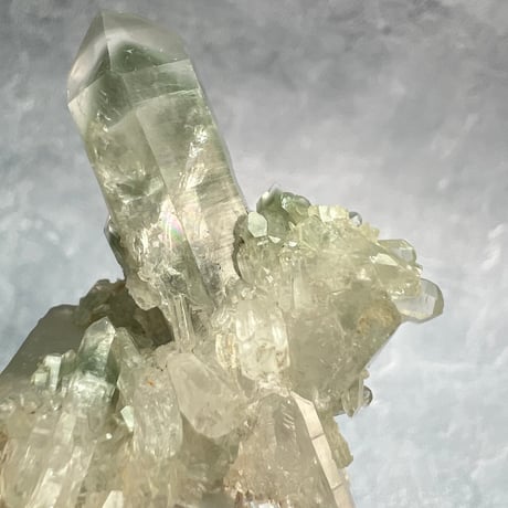 【マナスル産】クローライトイン天然ヒマラヤ水晶①/Manaslu Chlorite in Himalayan Quartz