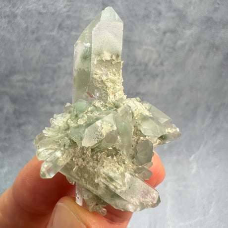 【マナスル産】クローライトイン天然ヒマラヤ水晶①/Manaslu Chlorite in Himalayan Quartz