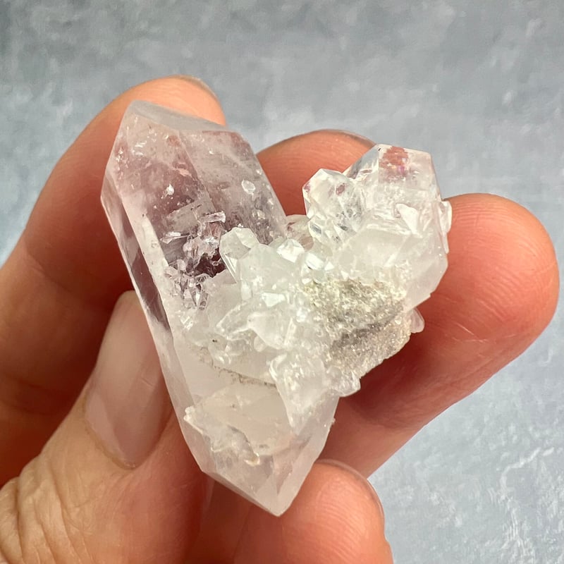 マナスル産】クローライトイン天然ヒマラヤ水晶④/Manaslu Chlorite in