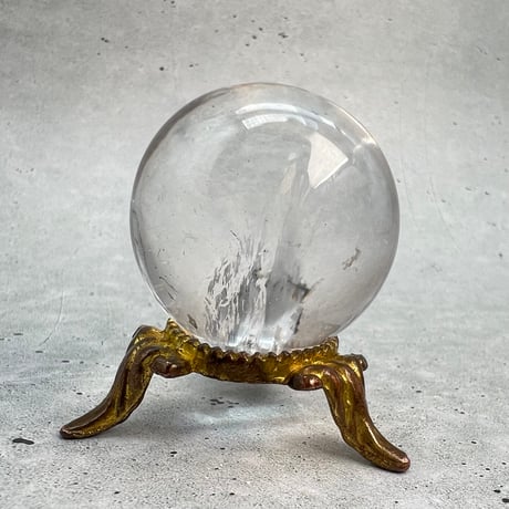 【ガネッシュヒマール産】ナチュラルレインボーイン天然ヒマラヤ水晶丸玉/Ganesh Himal Natural Rainbow In Himalayan Quartz Sphere