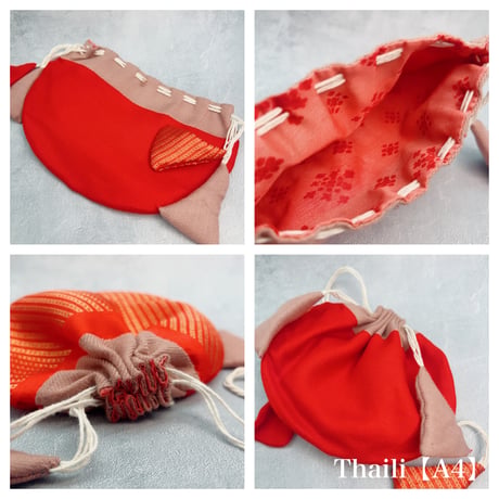 "Thaili" handmade in Nepal🇳🇵A-①〜⑦ "タイリ(巾着袋)"ネパール産ハンドメイド