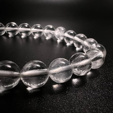 【アンナプルナ産】"手磨き加工"天然ヒマラヤ水晶ブレスレット②8mm内径16cm/Annapurna Himalayan Quartz  Bracelet
