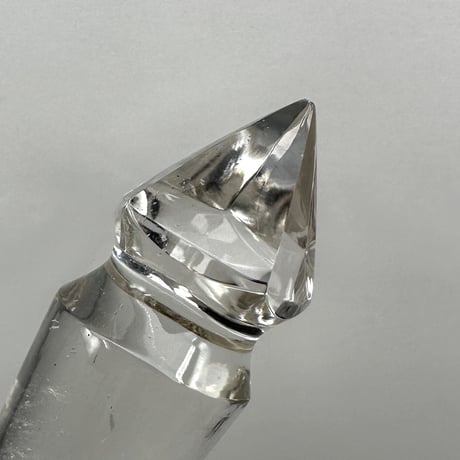 【ガネッシュヒマール産】天然ヒマラヤ水晶"手磨き加工"ペンデュラム(カット)/Ganesh Himal Himalayan Quartz Pendulum(Cut)