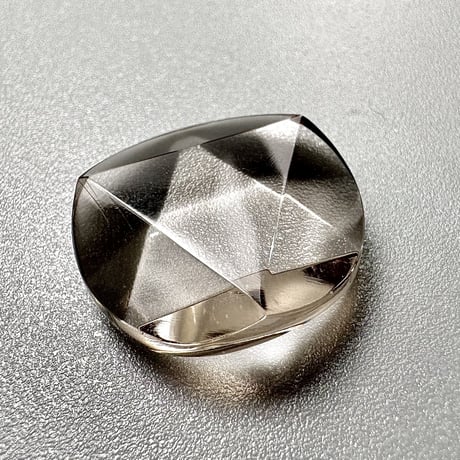 ガウリシャンカール産ヒマラヤスモーキークォーツ   "ヘキサゴン六芒星" ルース①  Gaurishankar Himalayan Smoky Quartz Hexagon×Hexagram