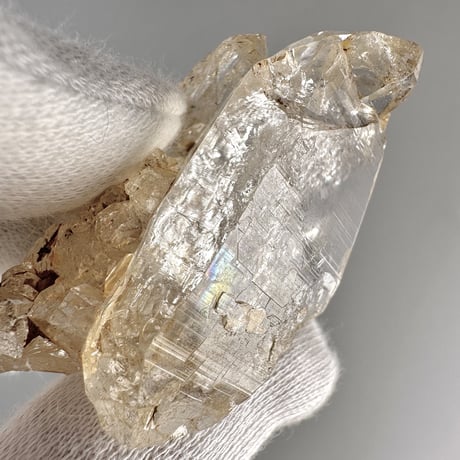 【ガネッシュヒマール産】リモナイトイン天然ヒマラヤ水晶 ミニポイント "HH"/Ganesh Himal Limonite in Himalayan Quartz Mini Point