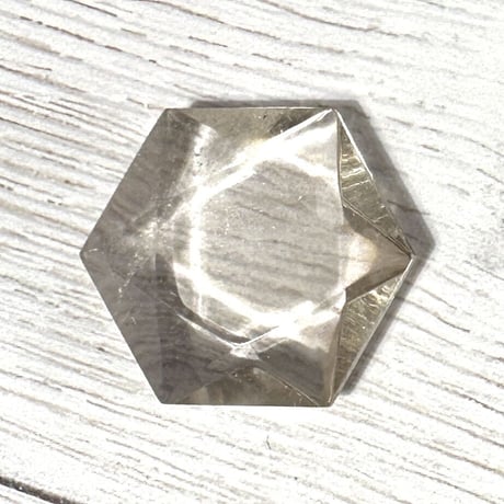 ガウリシャンカール産ヒマラヤスモーキークォーツ"ヘキサゴン六芒星" ルース2️⃣/Gaurishankar Himalayan Smoky Quartz