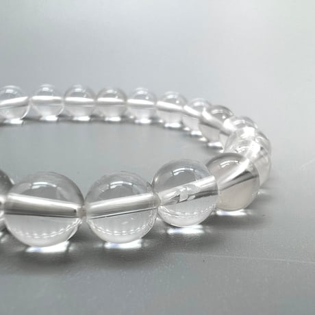 【ハイクオリティー】ガネッシュヒマール産天然ヒマラヤ水晶ブレスレット8mm内径15cm/High Quality Ganesh Himal Himalayan Quartz Bracelet