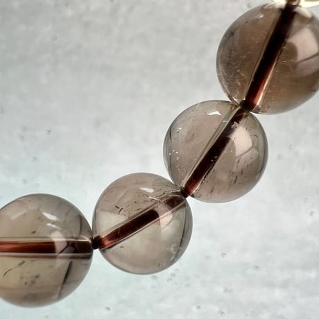 【ガウリシャンカール産】天然ヒマラヤスモーキークォーツブレスレット11mm内径16.5/Gaurishankar Himalayan Smoky Quartz Bracelet