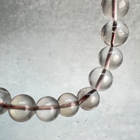 【デザインブレスレット】ガウリシャンカール産スモーキー×天然ルビーデザインブレスレット/GauriShankar Smoky×Ruby Design Bracelet