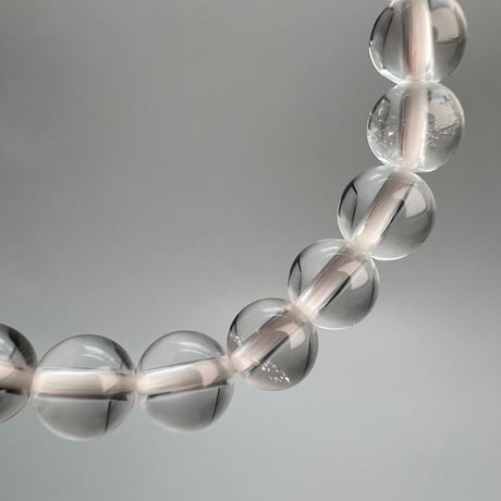 【ハイクオリティー】ガネッシュヒマール産天然ヒマラヤ水晶ブレスレット6mm内径15.5cm/High Quality Ganesh Himal Himalayan Quartz Bracelet