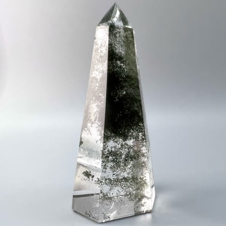 【ガネッシュヒマール産】クローライトイン天然ヒマラヤ水晶ポリッシュポイント/Ganesh Himal Chlorite in Himalayan Quartz Polish Poin