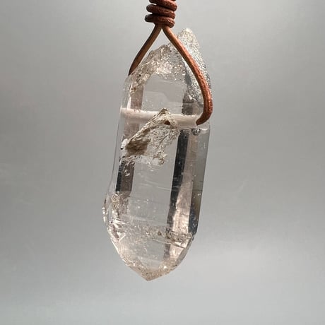 【ガネッシュヒマール産】天然ヒマラヤ水晶ペンダントトップ⑭/Ganesh Himal Natural Pendant Top