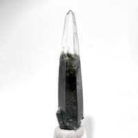 【ガネッシュヒマール産】クローライトイン天然ヒマラヤ水晶ナチュラルポイント⑦ Ganesh Himal Chlorite in Himalayan Quartz Natural Point