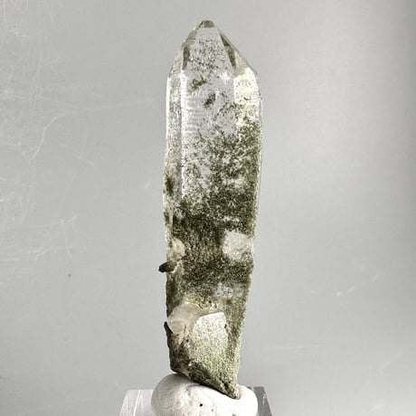【ガネッシュヒマール産】クローライトイン天然ヒマラヤ水晶ミニポイント"L"/Ganesh Himal Chlorite in Himalayan Quartz Point