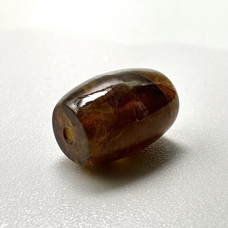ネパール産ドラバイトトルマリン"手磨き加工"樽型ビーズ/Nepal Dravite Tourmaline Barrel Shaped Beads
