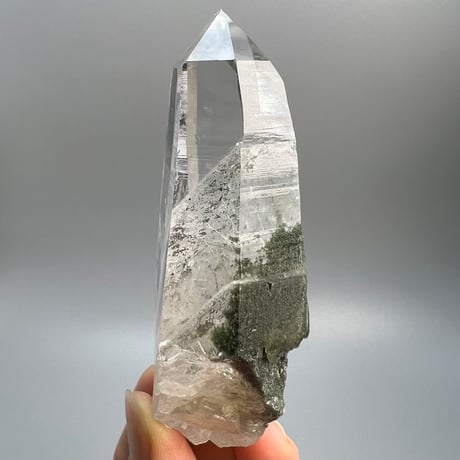 【ガネッシュヒマール産】クローライトイン天然ヒマラヤ水晶/Ganesh Himal Chlorite in Himalayan Quartz
