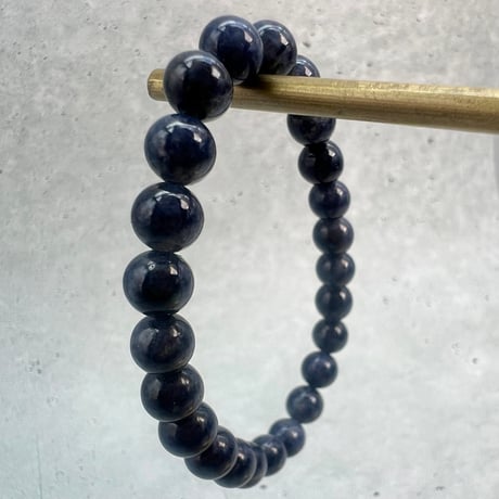【天然サファイア】ブレスレット(約6.8mm/内径14cm)①/Sapphire Bracelet