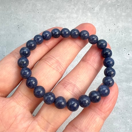 【天然サファイア】ブレスレット(6.8mm/内径14cm)②/Sapphire Bracelet