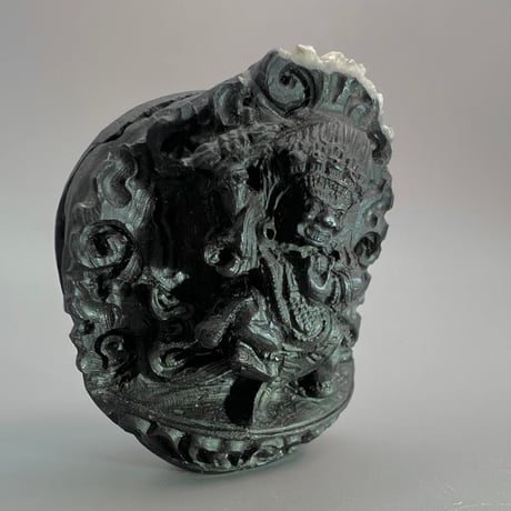 【Himalayan Saligram/Ammonite 】"Kala Bhairava"①/ヒマラヤ サリグラム/アンモナイト "カーラバイラヴァ"