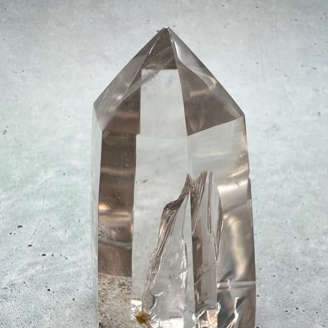 【ガネッシュヒマール産】レインボー入り天然ヒマラヤ水晶ポリッシュポイント/Ganesh Himal Rainbow In Himalayan Quartz Polish Point