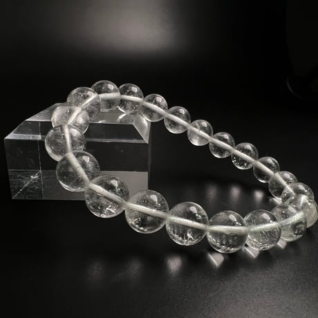 【アンナプルナ産】"手磨き加工"天然ヒマラヤ水晶ブレスレット③10mm内径17cm/Annapurna Himalayan Quartz  Bracelet