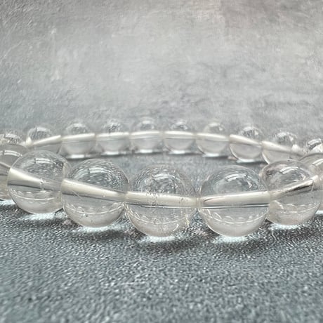 【ガネッシュヒマール産】天然ヒマラヤ水晶ブレスレット10mm内径16cm/Ganesh Himal Himalayan Quartz Bracelet