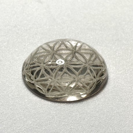 ガウリシャンカール産ヒマラヤスモーキークォーツ   "フラワーオブライフ" ルース7️⃣ Gaurishankar Himarayan Smorky Quartz