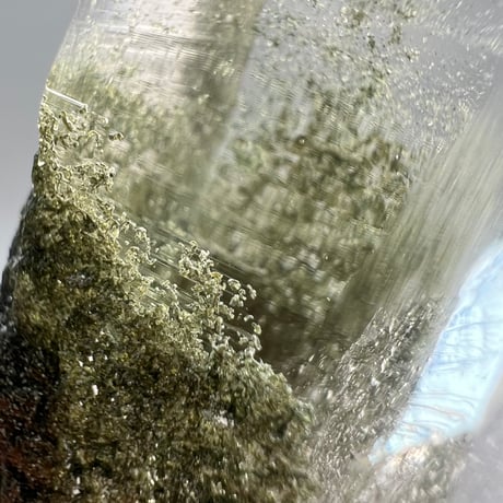 【ガネッシュヒマール産】クローライトイン天然ヒマラヤ水晶/Ganesh Himal Chlorite in Himalayan Quartz