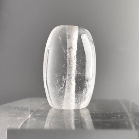 カイラス産"手磨き"天然ヒマラヤ水晶 バレルビーズ/Kailash Himalayan Quartz Barrel beads