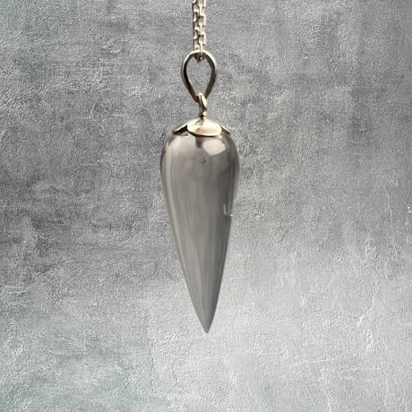 【ガネッシュヒマール産】天然ヒマラヤ水晶"手磨き加工"ペンデュラムペンダントトップ/Ganesh Himal Himalayan Quartz Pendulum Pendant Top