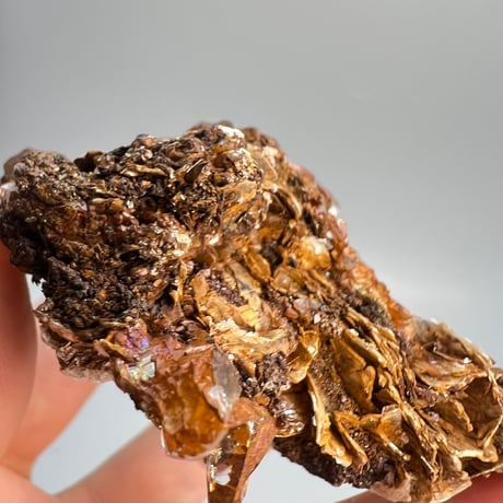 【ガネッシュヒマール産】"リモナイト&雲母"付き天然ヒマラヤ水晶クラスター/Ganesh Himal "Limonite&Maica"inHimalayan Quartz  Cluster