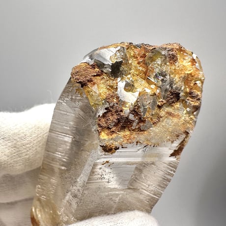 【ガネッシュヒマール産】リモナイトイン天然ヒマラヤ水晶 ⑧/Ganesh Himal Limonite in Himalayan Quartz